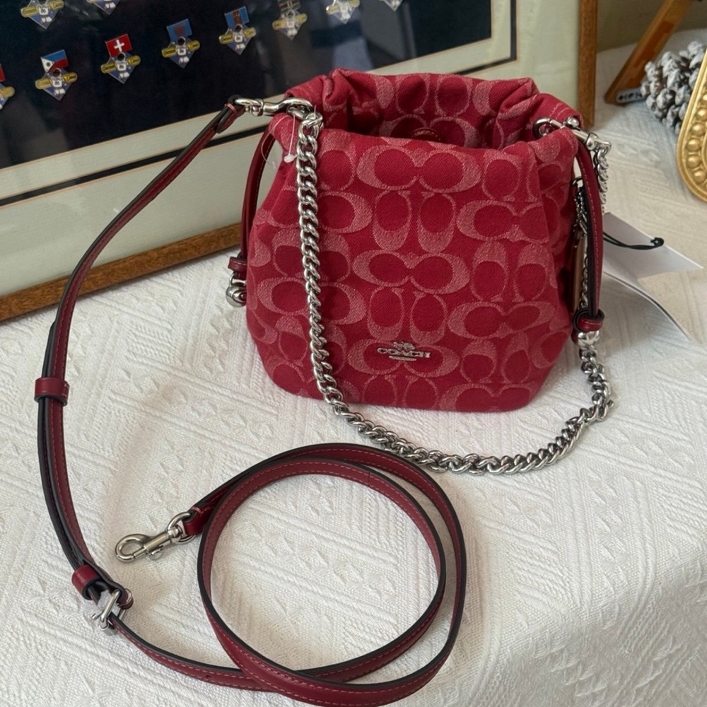 NWT Coach Faye Mini Drawstring Bag